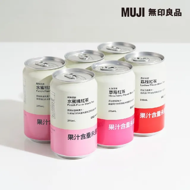 【MUJI 無印良品】風味茶飲 水蜜桃紅茶 ３１５ｍｌ*6入