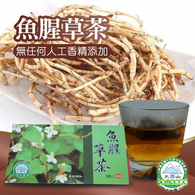 【大雪山農場】魚腥草茶X2盒(3gX30包/盒)