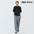 【MUJI 無印良品】女嫘縈混聚酯纖維標準領短袖襯衫(共4色)