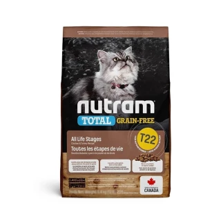 【Nutram 紐頓】無穀全能系列T22雞肉+火雞2kg(挑嘴貓/全齡貓)