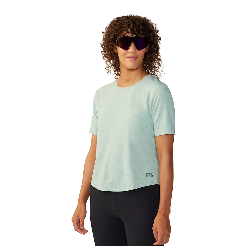 【Mountain Hardwear】Sunblocker Short Sleeve Women 防曬短版短袖排汗衣 女款 礦泉綠 #2067781