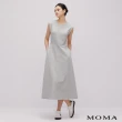 【MOMA】休閒字母長版洋裝(灰色)