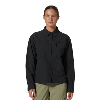 【Mountain Hardwear】Stryder Long Sleeve Shirt W 防曬防潑水長袖襯衫 女款 黑色 #2027911