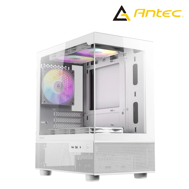 【Antec】CX200M RGB {白} M-ATX電腦機殼(顯卡限長33cm/塔扇限高16.4cm/玻璃側透)