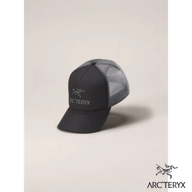【Arcteryx 始祖鳥】Bird Word 棒球網帽(黑/墨灰)