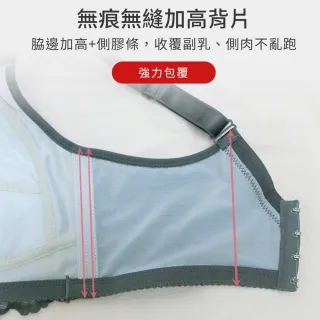 【尚芭蒂】現貨出清 3套組 C-E大尺碼三片式包覆剪裁輕薄集中包覆內衣