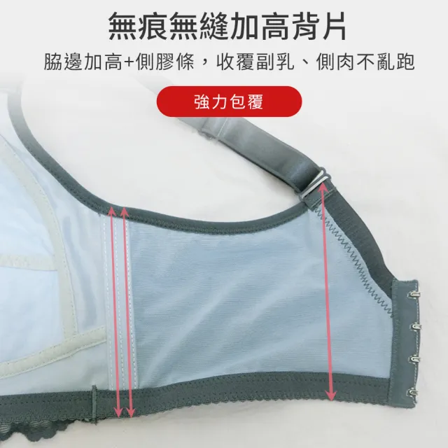 【尚芭蒂】現貨出清 3套組 C-E大尺碼三片式包覆剪裁輕薄集中包覆內衣