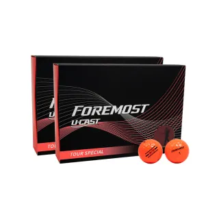 【Foremost】Pro-Tour X3 烈焰紅 三層球 高爾夫球(2024款  色球 漸變紅 超遠距)