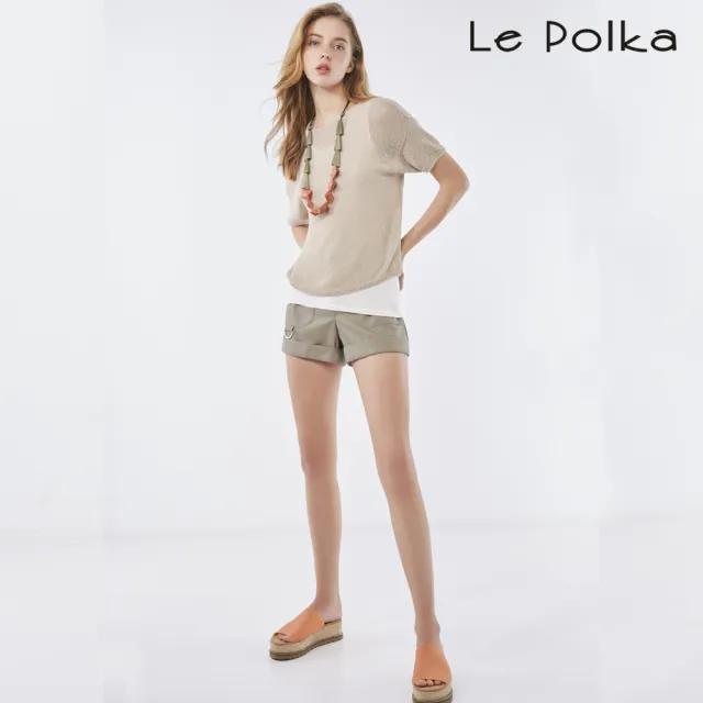 【Le Polka】帥氣輕工裝風短褲-女
