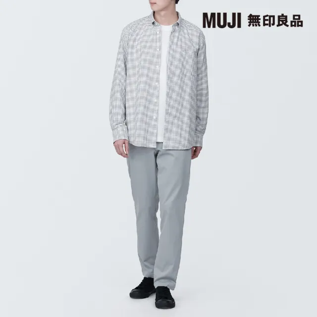 【MUJI 無印良品】男有機棉混彈性綾織合身褲(共5色)