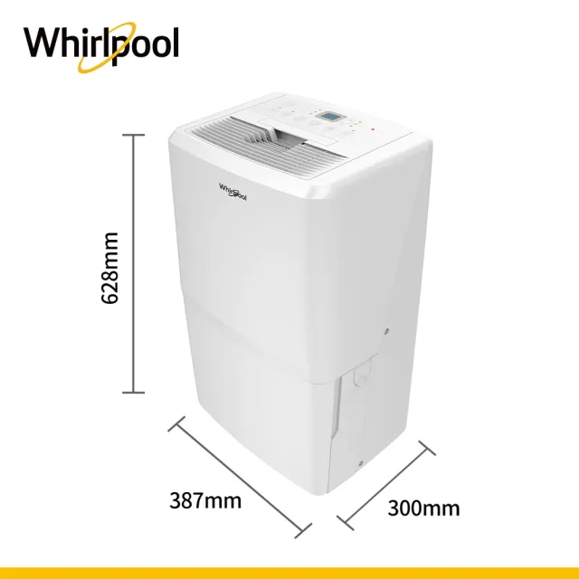 【Whirlpool 惠而浦】二級能效 26.5公升節能除濕機(WDEE60AW)