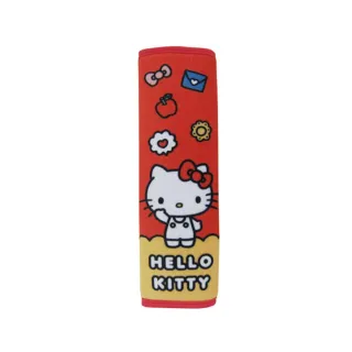 【HELLO KITTY】CT安全帶護套 單入 KT可愛物語 PKTD018R-01(車麗屋)