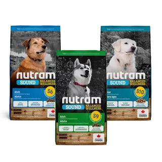【Nutram 紐頓】S6雞肉/S9羊肉/S2幼犬/S10老犬/S8大型成犬 11.4kg(狗飼料、全齡犬、燕麥犬糧、蘋果、南瓜)