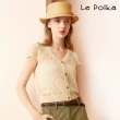 【Le Polka】超美葉脈紋路針織衫-女
