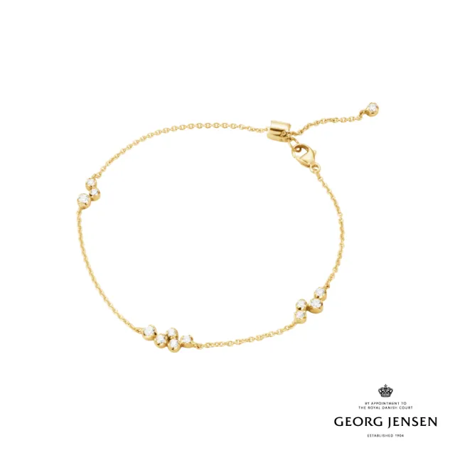 【Georg Jensen 喬治傑生】GEORG JENSEN SIGNATURE DIAMONDS 手鏈(18K黃金 鑽石 手鏈)
