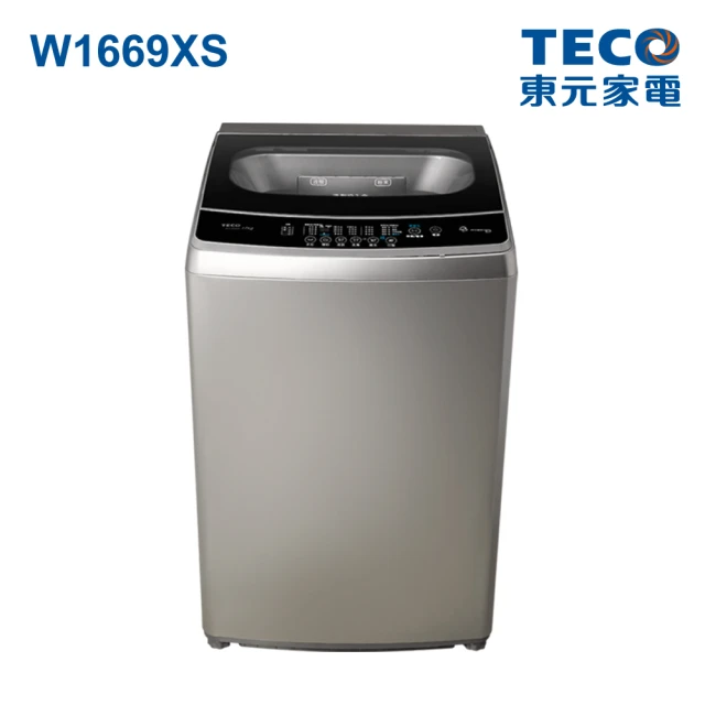 【TECO 東元】福利品★16公斤 FUZZY人工智慧全自動變頻直立式洗衣機(W1669XS)