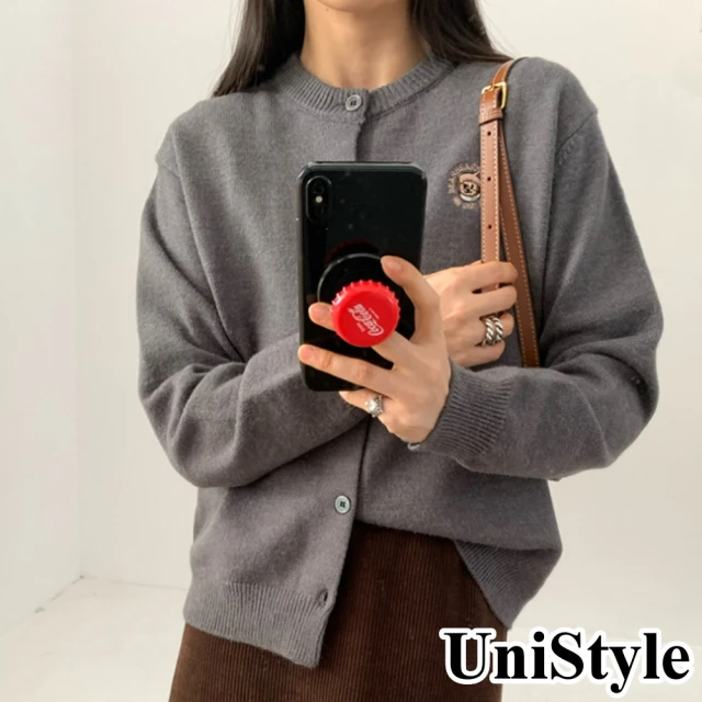 UniStyle 毛毛領長袖外套 韓版甜美加絨派克服大衣夾克