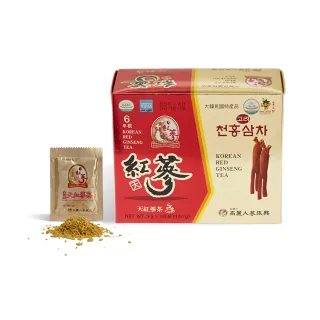 【振興高麗人蔘】高麗天紅蔘茶 50入禮盒(哈囉高麗蔘茶-咖啡因掰掰-)