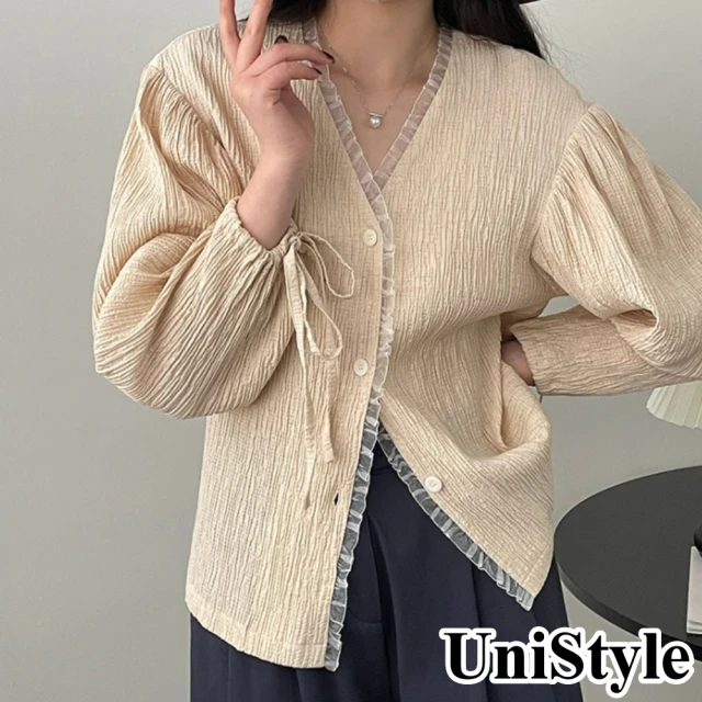 UniStyle 連帽長袖外套 原創款刺繡厚夾克 女 FA6