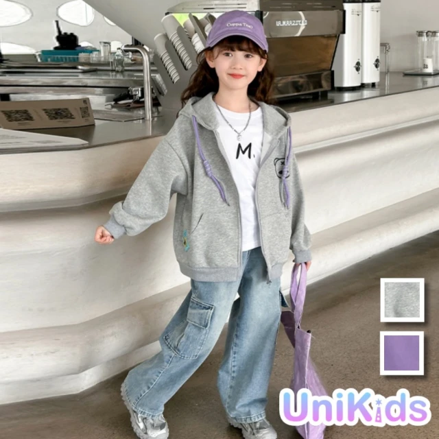 GAP 女幼童裝 Logo防曬連帽外套-紫色(890351)