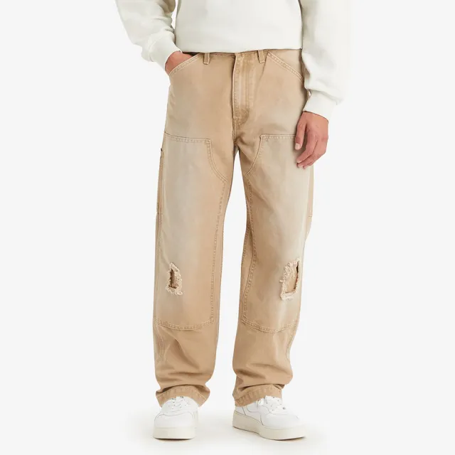 【LEVIS】LEVIS Workwear工裝系列男款568STAYLOOSE破壞補丁工裝褲 熱賣單品 A7367-0000