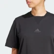 【adidas 愛迪達】M LNG Tee Q1 男女 短袖 上衣 T恤 運動 休閒 棉質 舒適 黑(IS1603)