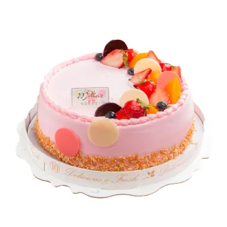 【樂活e棧】母親節造型蛋糕-初戀圓舞曲蛋糕6吋1顆(母親節 蛋糕 手作 水果)
