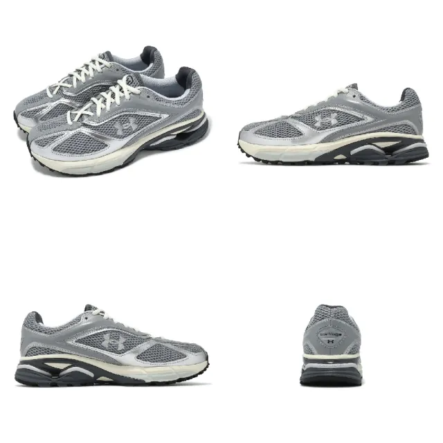 【UNDER ARMOUR】訓練鞋 HOVR Apparition RTRFTR TC 男鞋 女鞋 灰白 銀 網布 緩衝 運動鞋(3027595100)
