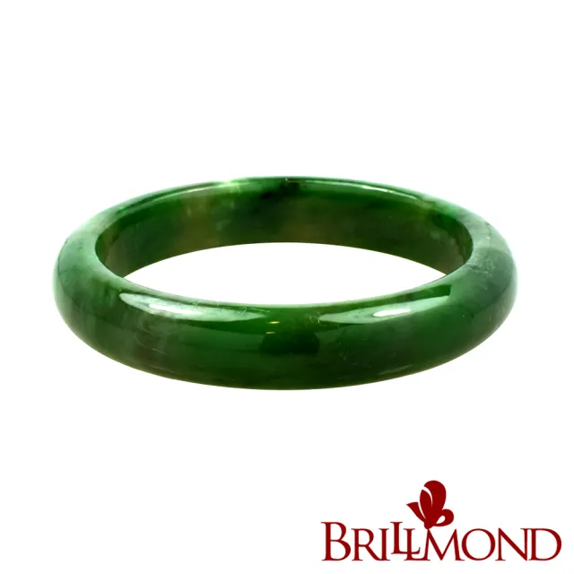 【BRILLMOND JEWELRY】A級細版天然碧玉手鐲(天然碧玉10-12MM)