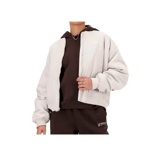 【NEW BALANCE】女款 灰色  休閒 日常 冬季 寬鬆 夾克 飛行外套 外套 WJ33507MNK