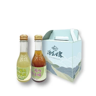 【源生美學】檸檬果醋&梅子果醋手提禮盒(175ml*6瓶)