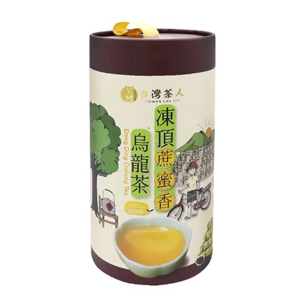 【台灣茶人】凍頂蔗蜜香烏龍茶3罐組50gX30件組(100%台灣茶)
