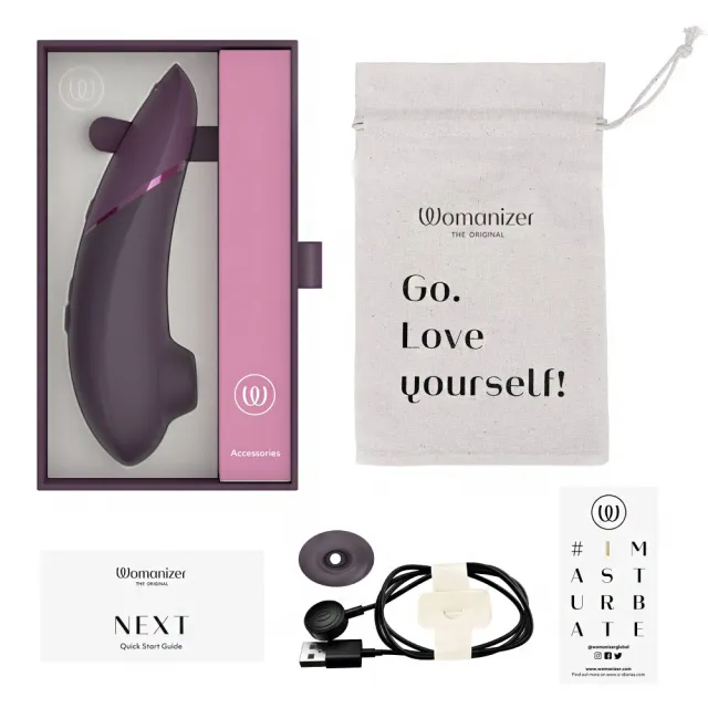【Womanizer】Next 3D吸吮愉悅器(深紫)