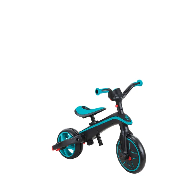 【GLOBBER 哥輪步】法國 4合1 Trike多功能3輪推車折疊版-六色可選(手推車、滑步車、3輪腳踏車、嬰兒推車)