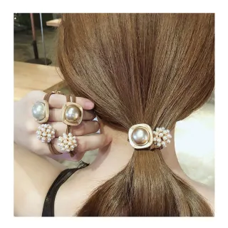 【HERA 赫拉】ll現貨ll簡約奢華韓國流行珍珠髮飾/髮圈-2色(髮飾 髮圈)