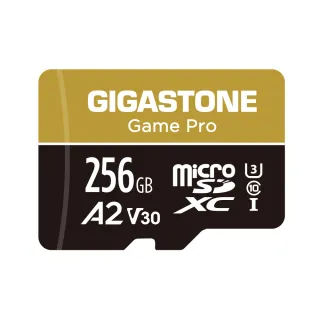 【GIGASTONE 立達】microSDXC UHS-Ⅰ U3 A2V30 256GB遊戲高速記憶卡(支援Switch/GoPro/遊戲機)