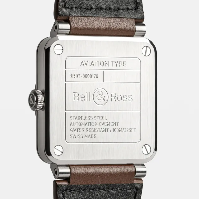 【Bell&Ross】BR03方形機械腕錶-41mm   母親節(BR03A-GH-ST/SCA)