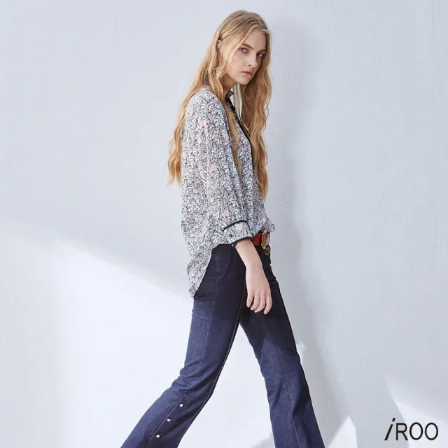 【iROO】俐落修身時尚長褲