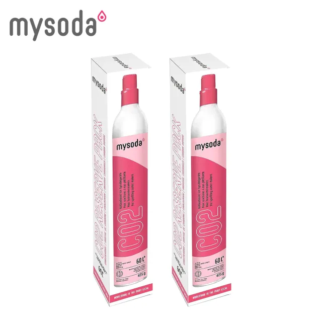 【mysoda】二氧化碳旋轉鋼瓶-全新(二入組)