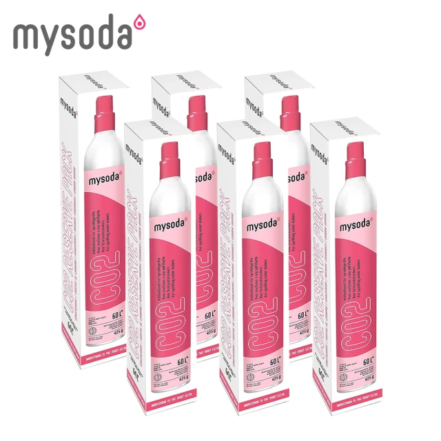 mysoda 二氧化碳旋轉鋼瓶-全新(六入組)好評推薦