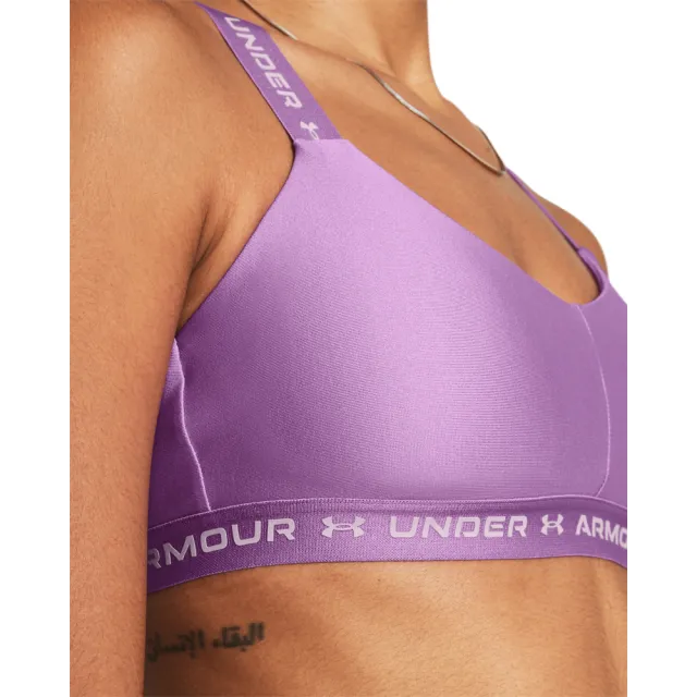 【UNDER ARMOUR】UA 女 Crossback 低衝擊運動內衣_1361033-560(粉紫色)