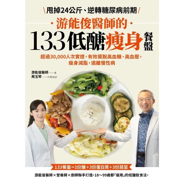 【momoBOOK】游能俊醫師的133低醣瘦身餐盤：超過30 000人次實證 有效擺脫高血糖、高血(電子書)