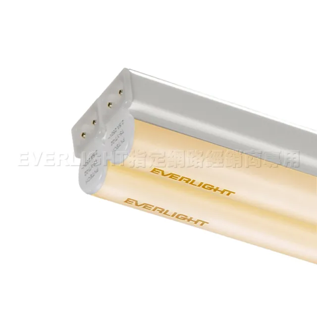 【Everlight 億光】二代 2呎 LED 支架燈 850/800LM T5層板燈-6入組(白/黃光)