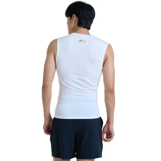 【UNDER ARMOUR】UA 男 HG Armour 緊身背心_1361522-100(白色)