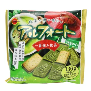【Bourbon 北日本】帆船餅乾家庭包 131.3g(一番摘抹茶風味)