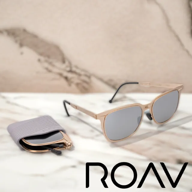 【ROAV】Palm 超輕折疊偏光太陽眼鏡(超輕 折疊 附收納保護套 Palm 8206 14.61)