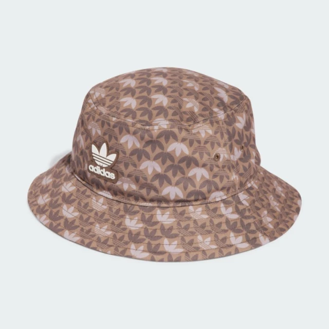 adidas 愛迪達 帽子 漁夫帽 運動帽 遮陽帽 三葉草 MONOGRAM BUCKET 棕 IU0044