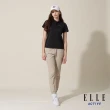【ELLE ACTIVE】女款 法式經典短袖POLO衫-黑色(EA24M2W1101#99)