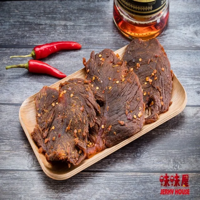 【味味屋肉干】爆漿肉干特大包任選3包組(遵循古早方法製作品嘗美味及人情味)