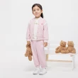 【GAP】女幼童裝 Logo小熊印花立領棒球外套-粉紅色(890468)